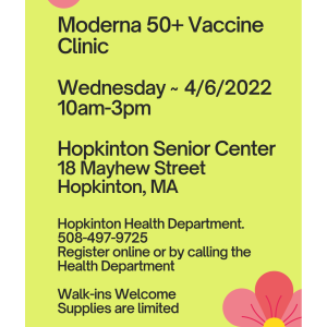 Moderna 50+ Vaccine Clinic 