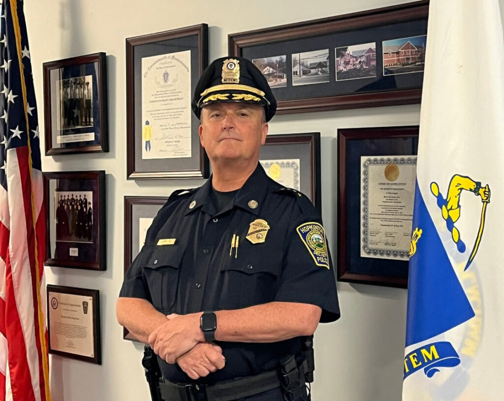 Chief Joseph Bennett will retire from the Hopkinton Police Department at the end of June. (Photo Courtesy Hopkinton Police Department)